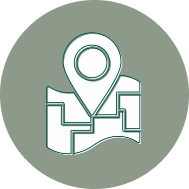 Location pin on map. web icon simple illustration