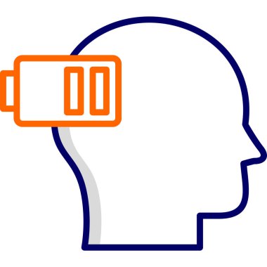 Yorgun konsept renk vektörü çizimi