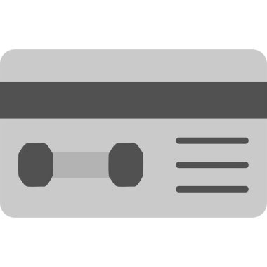 Kredi kartıyla. Basit resimleme