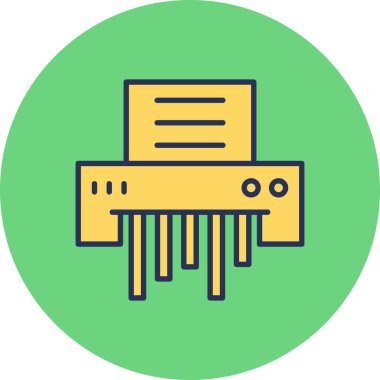 Paper Shredder web icon, vector illustration