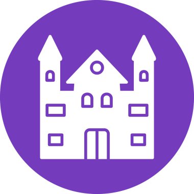 kale ikonu vektör illüstrasyonu