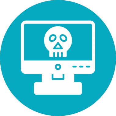 Bilgisayar. Web simgesi basit illüstrasyon 