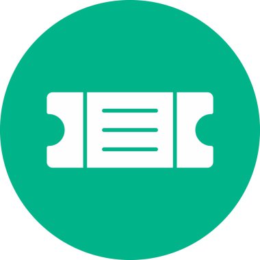 bilet ikonu vektör illüstrasyonu