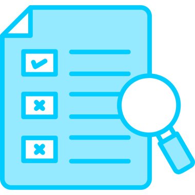 Kontrol listesi. Web simgesi basit illüstrasyon