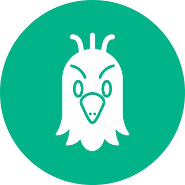 papağan simgesi vektör illüstrasyonu