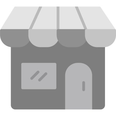 Dükkan. Web simgesi basit illüstrasyon