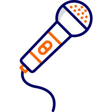 mikrofon simgesi vektör illüstrasyonu