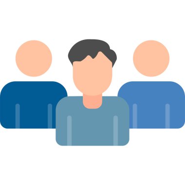 Abstract vector illustration of team work