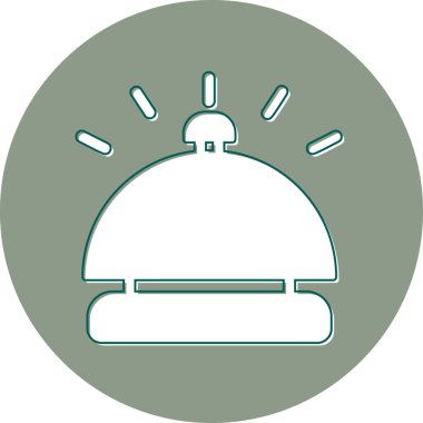 Bell masası. Web simgesi basit tasarım