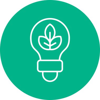 Ampul. Web simgesi basit illüstrasyon