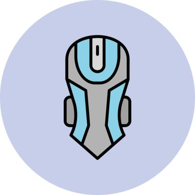 Oyun faresi düz vektör simgesi