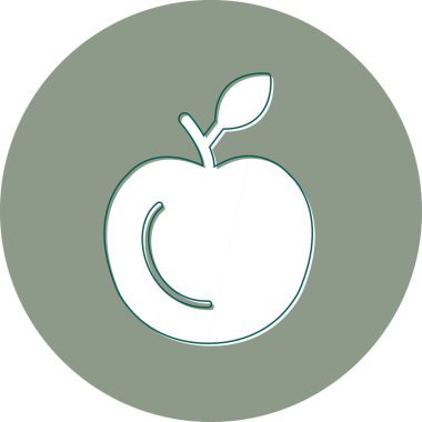 elma izole vektör çizimi grafik tasarımı 