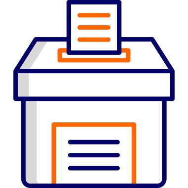 Kutu. Web simgesi basit illüstrasyon