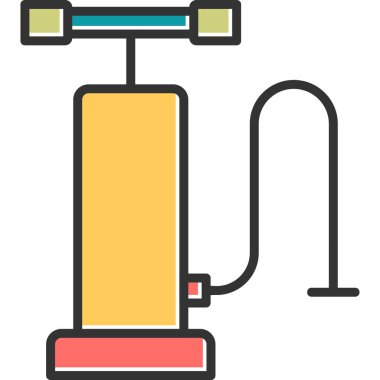 Spor salonu. Web simgesi basit illüstrasyon