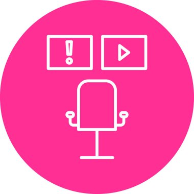 Veri İzleme simgesinin vektör illüstrasyonu