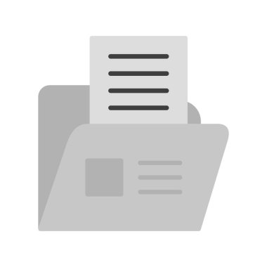 Belge simgesinin vektör illüstrasyonu