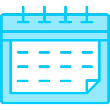 Takvim simgesi, vektör illüstrasyonu basit tasarım