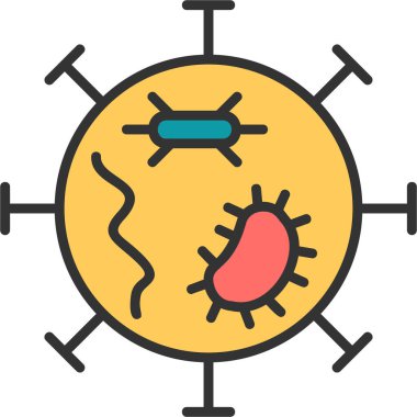 Virus icon modern vector illustration 
