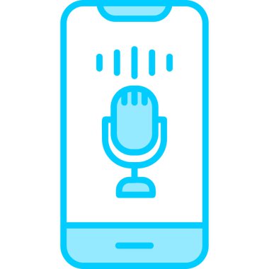 Ses Denetim Web simgesi basit illüstrasyon