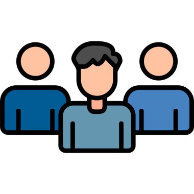 Abstract vector illustration of team work