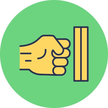 Şiddet ikonu vektör illüstrasyonunu durdur