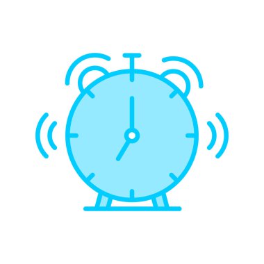 Alarm Saati zamanı, akıllı telefon aygıtının dijital illüstrasyonu 