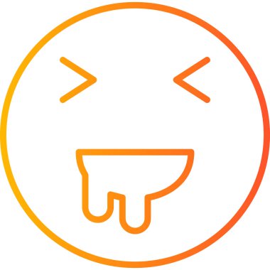 Yüz. Web simgesi basit illüstrasyon