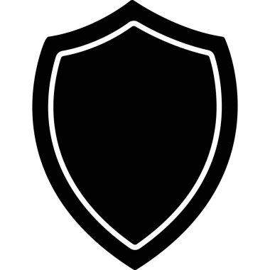 kalkan simgesi, vektör illüstrasyonu basit tasarım