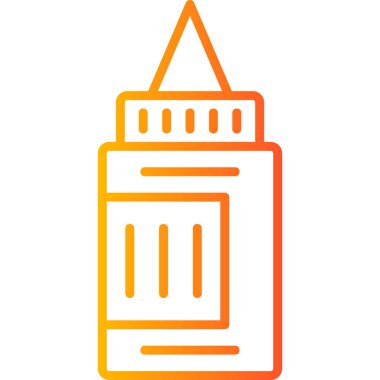 Bina. Web simgesi basit illüstrasyon