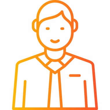 Adamım. Web simgesi basit illüstrasyon 