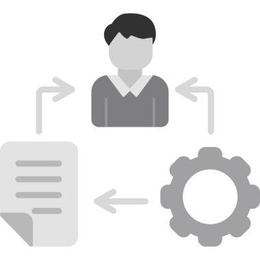 iş ve geliştirme simgesi illüstrasyonu