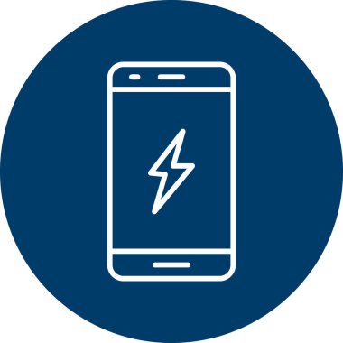 Akıllı telefon aygıtının dijital illüstrasyonunu şarj et 