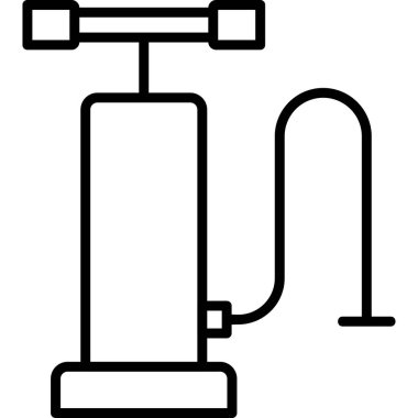 Spor salonu. Web simgesi basit illüstrasyon