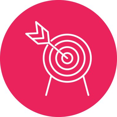 hedef simge vektör illüstrasyonu