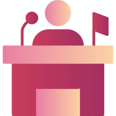 Siyaset simgesi vektör illüstrasyonu