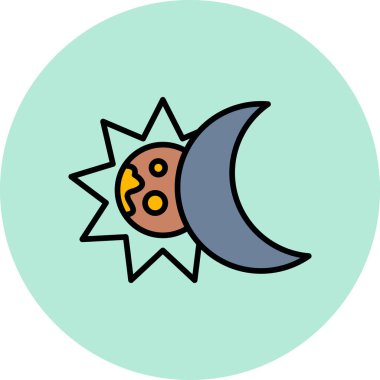 Ayın soyut web renk çizimi  