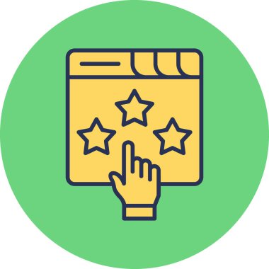 Modern simge sıralaması, vektör illüstrasyonu