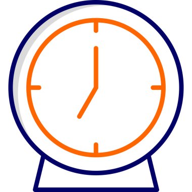 Alarm Saati zamanı, akıllı telefon aygıtının dijital illüstrasyonu 