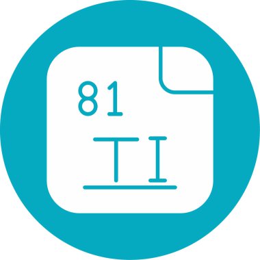 Talyum illüstrasyon simgesi vektörü