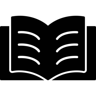 Kitap. Web simgesi basit illüstrasyon