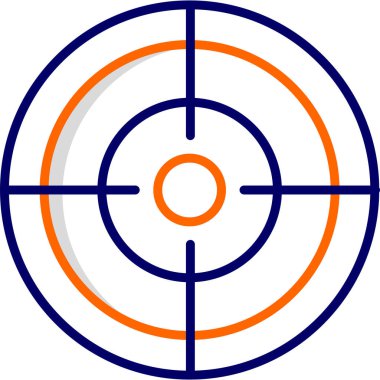 hedef simge vektör illüstrasyonu