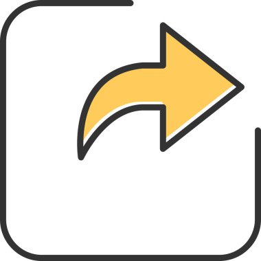 Ok. Web simgesi basit illüstrasyon