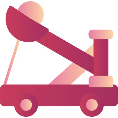 Vektör illüstrasyonu, Mancınık simgesi