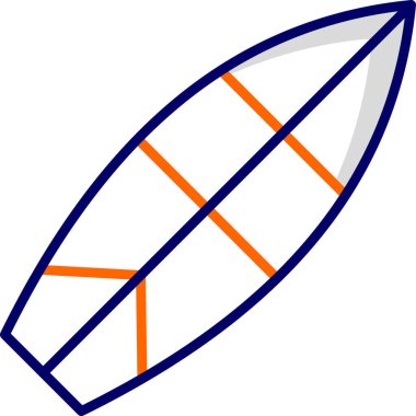 Sörf tahtası, modern simge, vektör illüstrasyonu