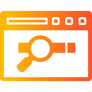 tarayıcı simgesi vektör illüstrasyonu