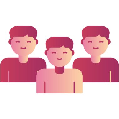 grup insan, web basit illüstrasyon
