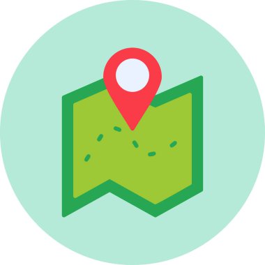 Harita iğnesi. Basit tasarım