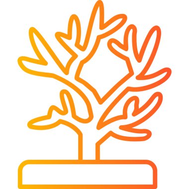 Ağaç. Web simgesi basit illüstrasyon