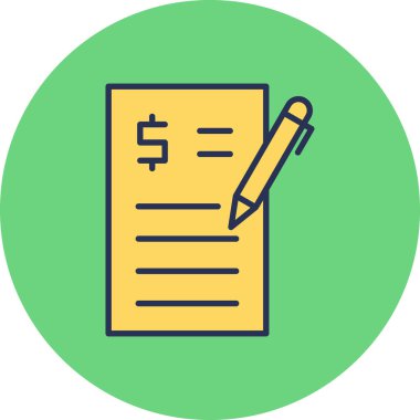 İş ve finans simgesinin vektör illüstrasyonu 