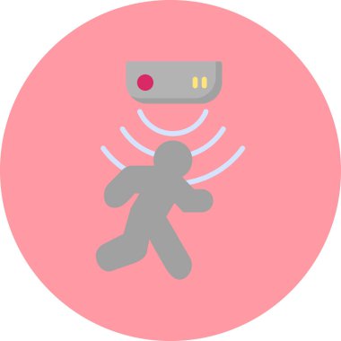 Motion Sensor web icon, vector illustration